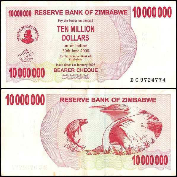 10 Million Bearer Cheques