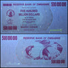 Zimbabwe 500 Million Dollar Bearer Cheque, 2008, USED - 100Trillions.com